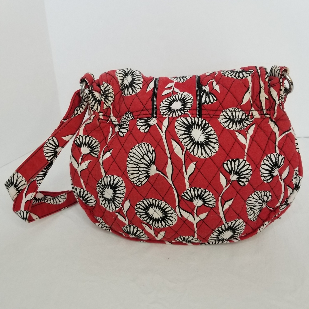 Vera Bradley Retired Deco Daisy Saddle Up Bag - Picture 2 of 14